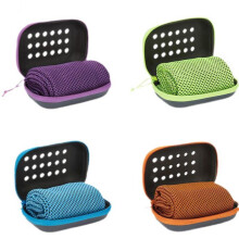 (BRIGHT ORANGE) Cooling Sports Towel EVA Box - Outdoor Fitness Towel Sweat-Wicking Quick-Dry Ice Towel Unisex