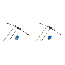 2X for BAYCK UR500 ELRS Receiver 2.4G/900M Dual Band RX ExpressLRS Receiver with 80mm T Type Antenna for FPV Drone