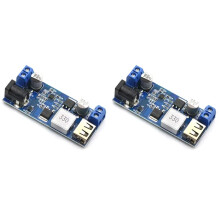 2X - 24V/12V to 5V 5A Step-Down Charging Module USB Buck Module Step-Down Power Supply Module for Phone