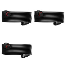 3pcs 10FT Extension Cable for Outdoor Flood Lights and Spot Lights,Waterproof 4Pin Extension Cord for H7057