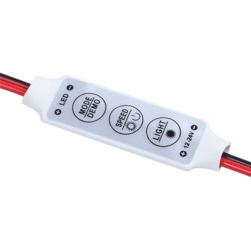 3X LED Dimmer 12A 12V-24V for LED Strips Monochrome Controller 2
