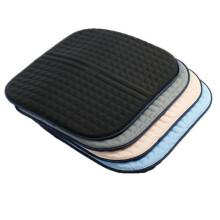 (Black) Summer Cooling Gel Seat Cushion Solid Cold Gel Ice Pad for Car Office Pet Breathable Comfort Multifunctional 45*40cm