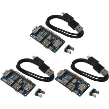 3X 4  USB HUB HAT for Raspberry Pi 3 / 2 / Zero W Extension Board USB to UART for Serial Debugging