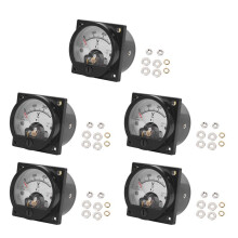 5X AC 0-300V Round Analog Dial Panel Meter Voltmeter Gauge Black