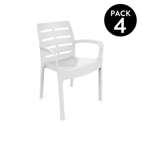 Pack 4 sillas de exterior Maui