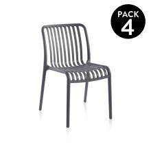 Pack 4 sillas de exterior Jamie