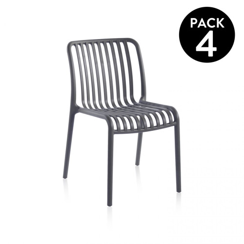 Pack 4 sillas de exterior Jamie