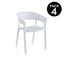 Pack 4 sillas de exterior Diza