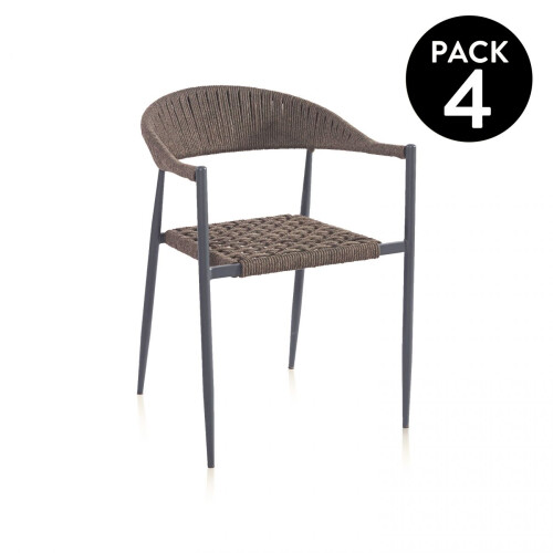 Pack 4 sillas de exterior Eina