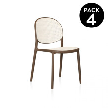Pack 4 sillas de exterior Klux