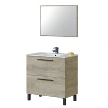 Mueble de baño Athena 80 2 cajones + espejo