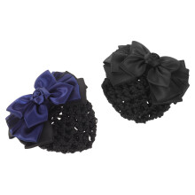 2St Decoratieve Haarclips Met Net En Strik Voor Tienermeisjes