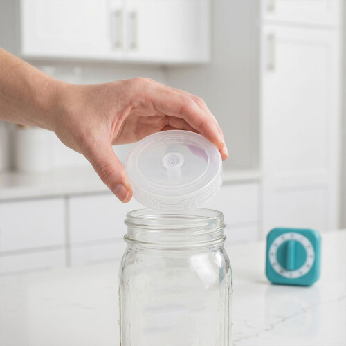 28St Mason Jar Sprouting Met Ventilatie En Mesh Voor Glaspotten 2