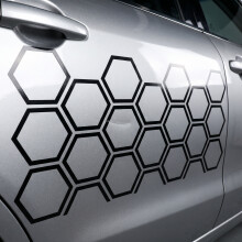 Zwarte Auto Body Sticker PVC Krasverbergend Design