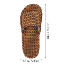 1Huis Slippers Bamboe Stro Open Teen Antislip Waterbestendig