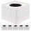 6St Microfoon Logo Cube Wit Met Stevig Kunststof Mic Accessory 1