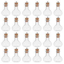 30St Mini Glazen Flesjes Met Voor DIY Knutselen En Feestdecoratie
