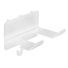 1Pegboard Haardrogerhouder Ruimtelijk Wit Kunststof Stand