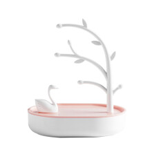 Sieradenrek Roze Met Ringhouder En Oorbel Organizer