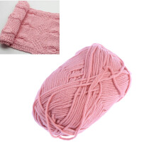 50G Cotton Yarn Voor Breien Met Zachte Roze Milk Cotton