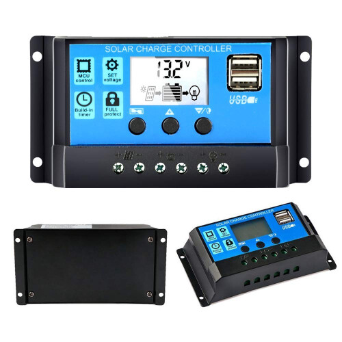 30A Solar Generator Controller 12V Voor Laden Met LCD 2