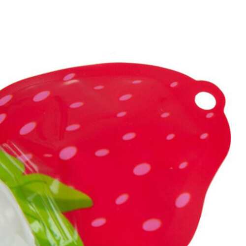 5St Draagbare Fruitvorm Reisflessen Siliconen Set 2