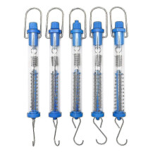 Set of 5 Transparent Spring Balances Hanging Tube Scales 1N 5N 10N 20N Precision Measurement Tool