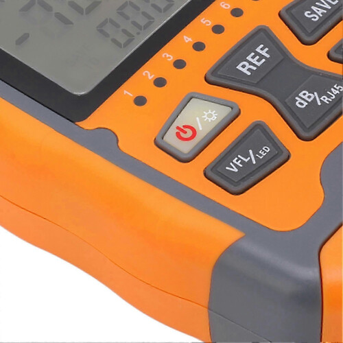 Handheld Optical Power Meter Multifunctional Optical Fiber Cable Tester with LED Light, 20MW 2