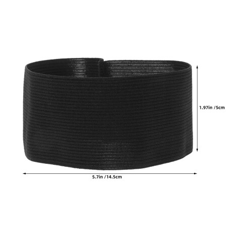 24St Zwarte Elastische Mourning Armbanden Polyester Voor Herdenking 1