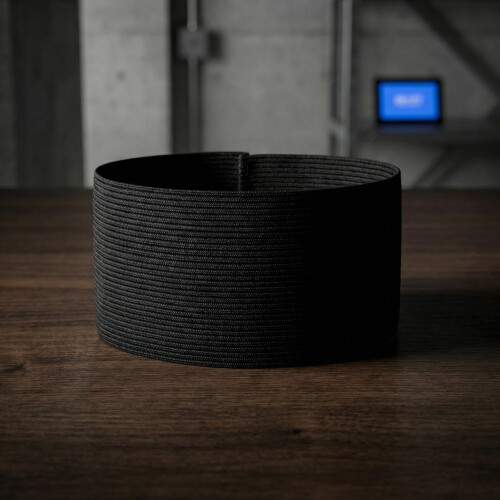 24St Zwarte Elastische Mourning Armbanden Polyester Voor Herdenking 2