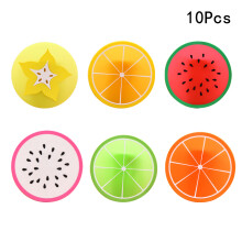 10St Siliconen Antislip Fruit Coasters Cupmatten Voor Decoratie