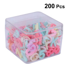 200St Mix Acryl Letters Kralen Voor Sleutelhangers En Sieraden