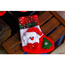 4St Geschenkzakjes Kerstsokken in 4 Unieke Designs