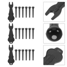 5Sets Gitaar Snaren Bridge Pins Zwart Met Professionele Pin Puller