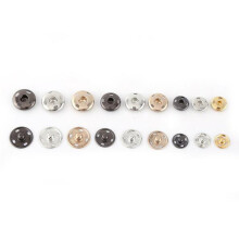 50Sets Gouden Metalen Snap Buttons Drukknoop Voor Kleding