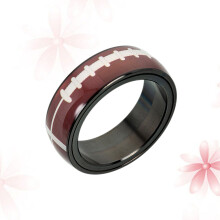 1Rugby Band Getextureerd Titanium Vrouwen Comfort Fit