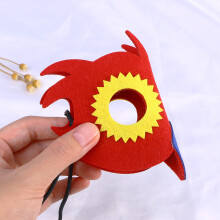 1Rood Uilenmasker Met Cartoon Voor Kinderfeest