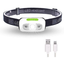 Nabíjateľná USB super jasná LED bežecká čelovka pre bežcov so senzorovým spínačom, ľahká nastaviteľná čelovka pre...