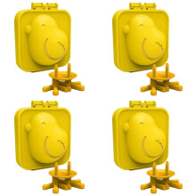 4X Boiled Egg Mold Egg Tool 3D Cartoon Chicken Mold for Boiled Eggs in Chicken Shape DIY Tools for Camping