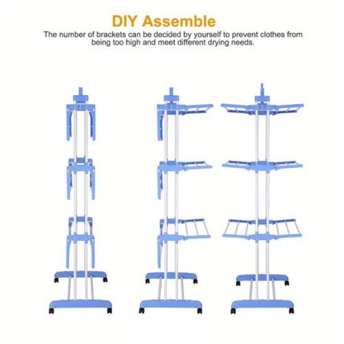 4Tier Foldable Laundry Dryer Rack Heavy Duty Airer 2