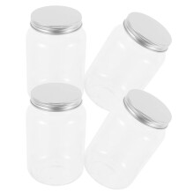 4St Transparante Plastic Potten Met Luchtdichte Deksels Voor Keuken