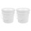 2St Multifunctionele Babydoekjes Wit Plastic Met Verse Sluiting 1