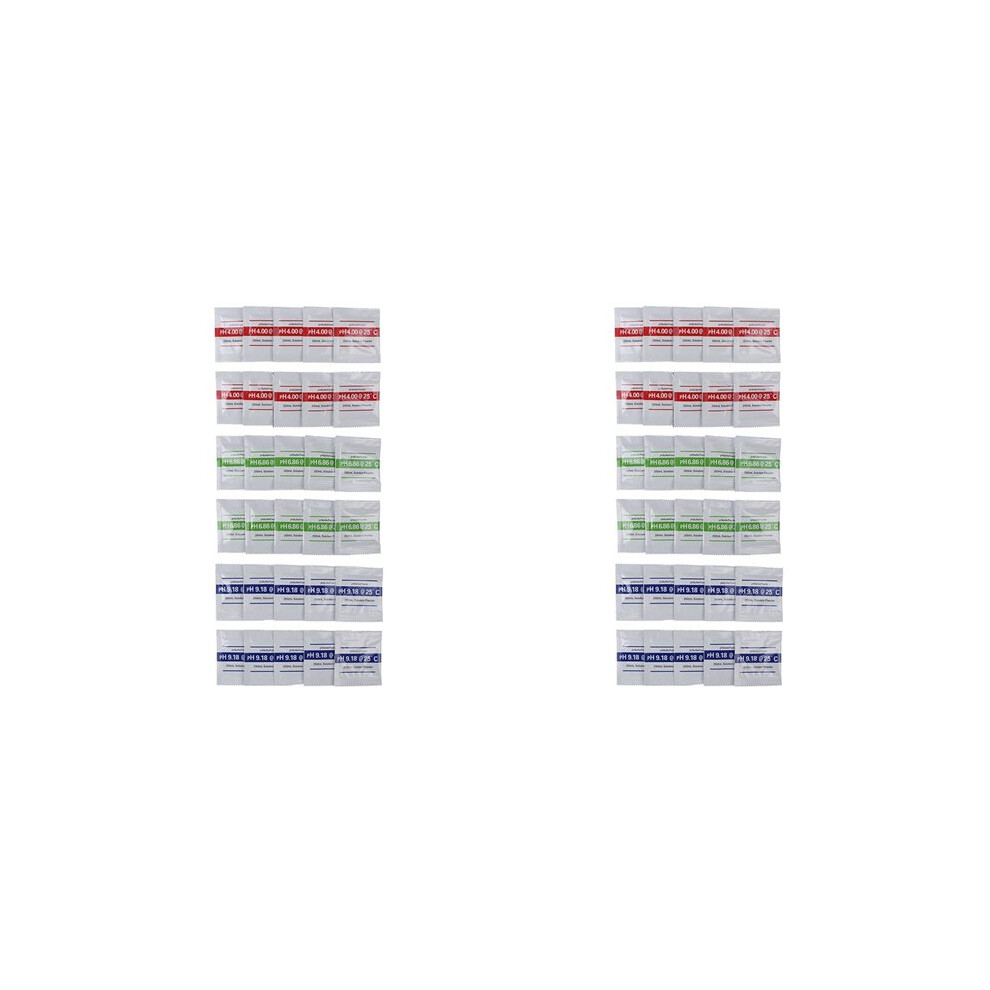 60Pcs Ph Powder Solution Buffer Calibration Sachet Ph4.00/ Ph6.86/Ph9.18 Ph Calibration Solution Packets 6033391860544