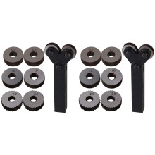 Dual Rad Rändel Werkzeug Kit 14-Teiliges 0,5 mm 1 mm 2 mm Rad Linear Pitch Rändel Set Stahl Drehmaschine Schneider Rad Rändel Werkzeug Set