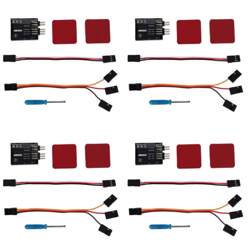 4X P1-GYRO 3-Axis Flight Controller Stabilizer System Gyro for Fixed Flying Wing Black