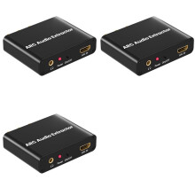 3X -Compatible ARC Adapter,with Digital Optical TOSLINK SPDIF/Coaxial and Analog 3.5mm,HD ARC to RCA Audio Converter