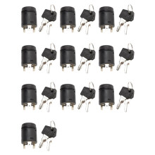 10X Electric Door Lock Key Lock 7915492618 /7915492692 Ignition Ignition Lock with 20Keys for Forklifts 802