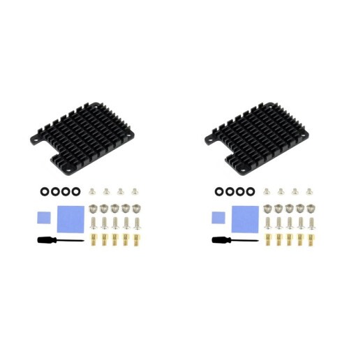 2X CM4 Dedicated Aluminum Heatsink for Raspberry Pi Compute Module 4 with Thermal Pads Passive Cooling for CM4 Board