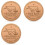 3X Bird Bath Copper Disk for Efficient Water Purification, Natural Algae Reduction and Bird Bath Maintenance 1