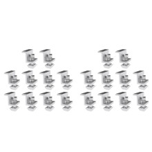 20x Solar Panel Adjustable Bracket Clamp PV Bracket Mounting Clip Solar End Clamp 35mm for Fixing Solar Panel